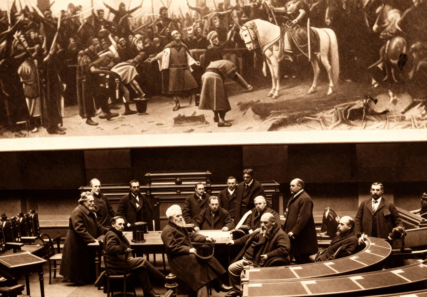 A festmény átadása kicsi