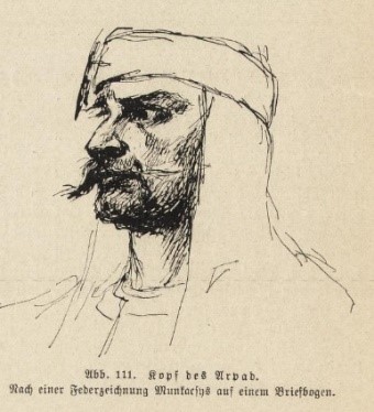 Árpád feje tollrajz Párizs 1891